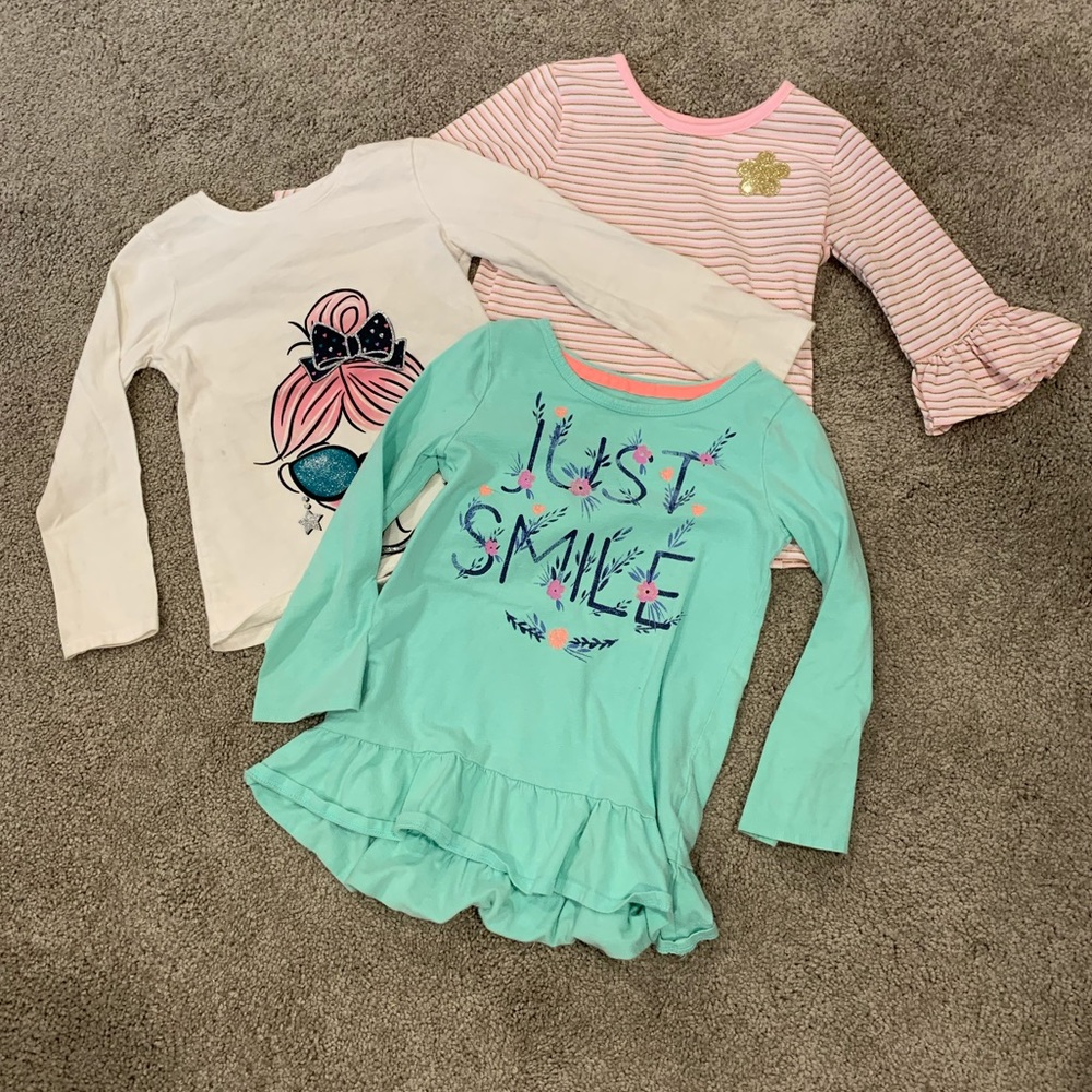 Bundle of girls Long sleeved shirts (Qty 3)